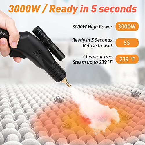 Baojiafu High Pressure Steam Cleaner 3000W High Temp Portable Steamer Machine Intelligent Multifunctional Steam Cleaner For Heavy Oils And Heavy Stains In Kitchens, Cars, Bathrooms And Floors, Etc. #TOP2