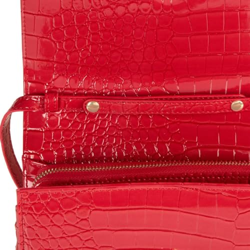 Samantha Brown To-Go Faux Croco Wallet Crossbody2