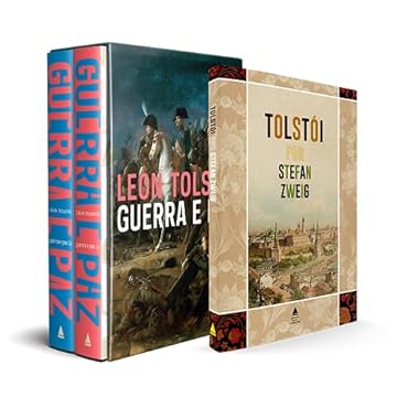 Capa do livro Kit Box Guerra e Paz + Tolstói