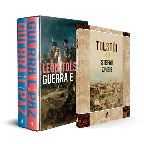 Kit Box Guerra e Paz + Tolstói