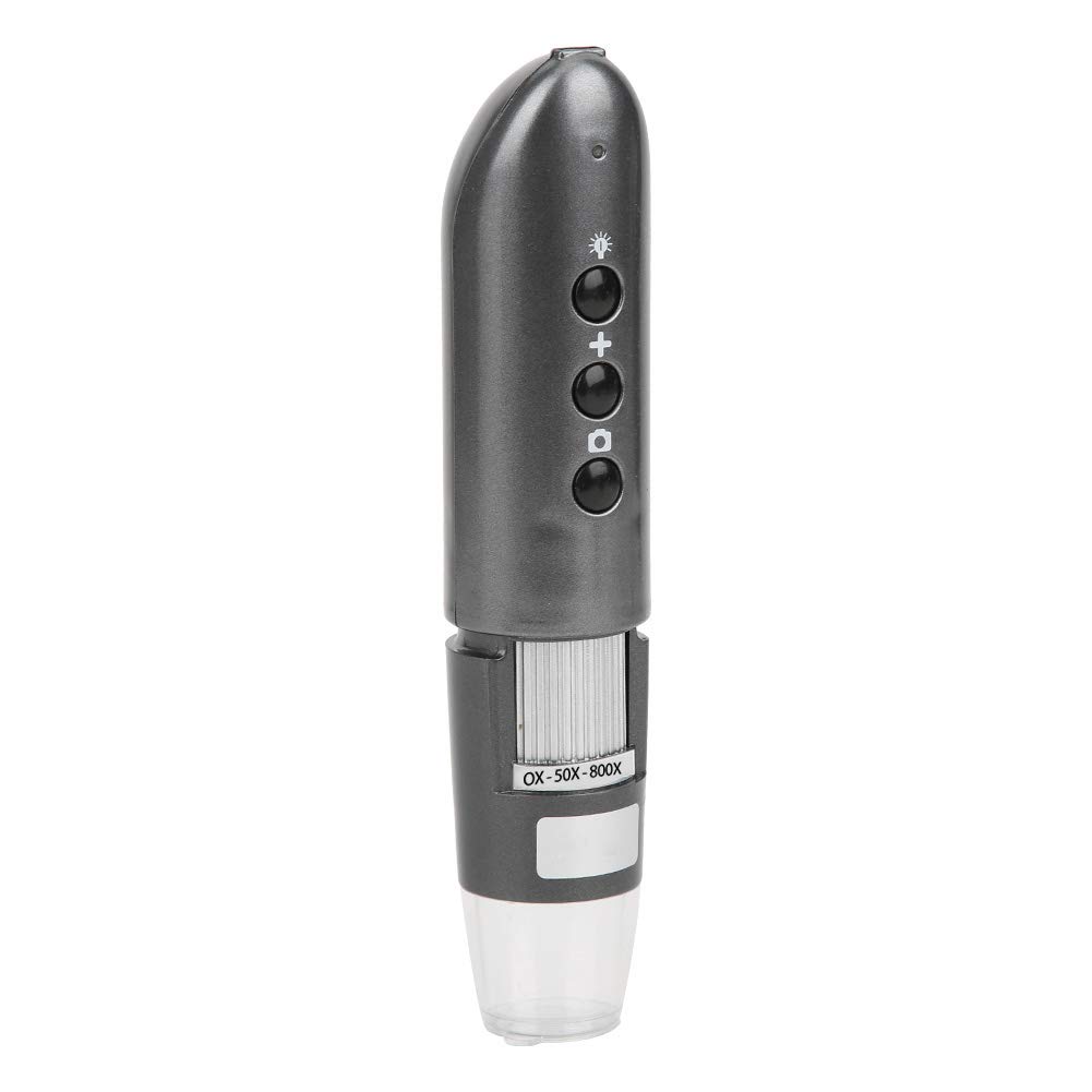FTVOGUE Microscopio WiFi con Aumento Digital, Electrón USB con Sensor CMOS de 0 a 800X 1080P, Foto y Vídeo, Luz LED para Laboratorio de Ciencias, Estudiantes, Inspección de Pasatiempos