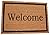 BIRDROCK HOME Welcome Door Mat - Decorative Entry Rug - Outdoor Durable Floor Doormats for Front Door, Entrance, or Cabin - Heavy Duty, Natural Coir for Muddy Feet - 24 x 36 Inch - Vinyl - Oversized