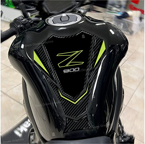 Autocollant 3D protection réservoir compatible avec/remplacement pour KAWASAKI Z900 Z 900 Tank Pad (protection du réservoir)