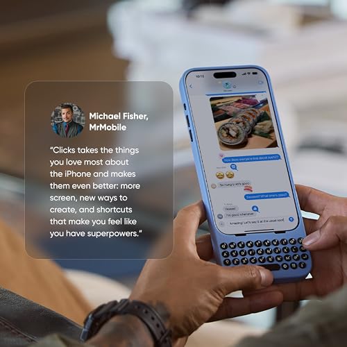 Clicks Keyboard for iPhone 16 – Keyboard Case for Premium Typing Experience – Faster, Accurate Typing, Charge as Normal – Onyx by Clicks - Image 8