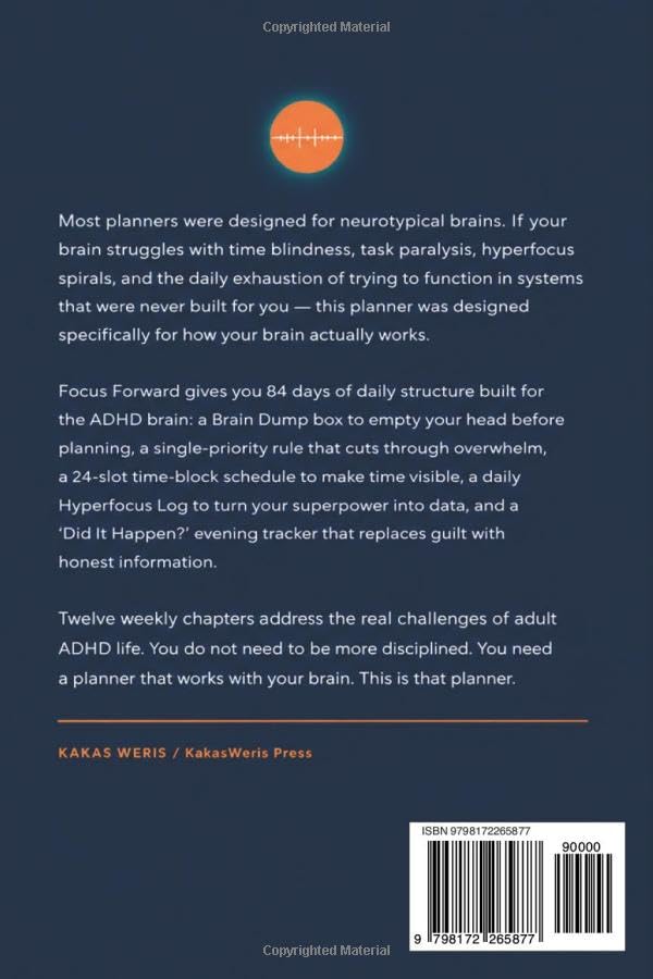 FOCUS FORWARD: The ADHD Daily Planner | 12 Weeks • 84 Days • Built for the ADHD Brain image 3