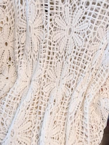 Image of MakeMeChic Women's Plus Size Crochet Boho Tops Summer Vacation Beach Cover Ups Sweater