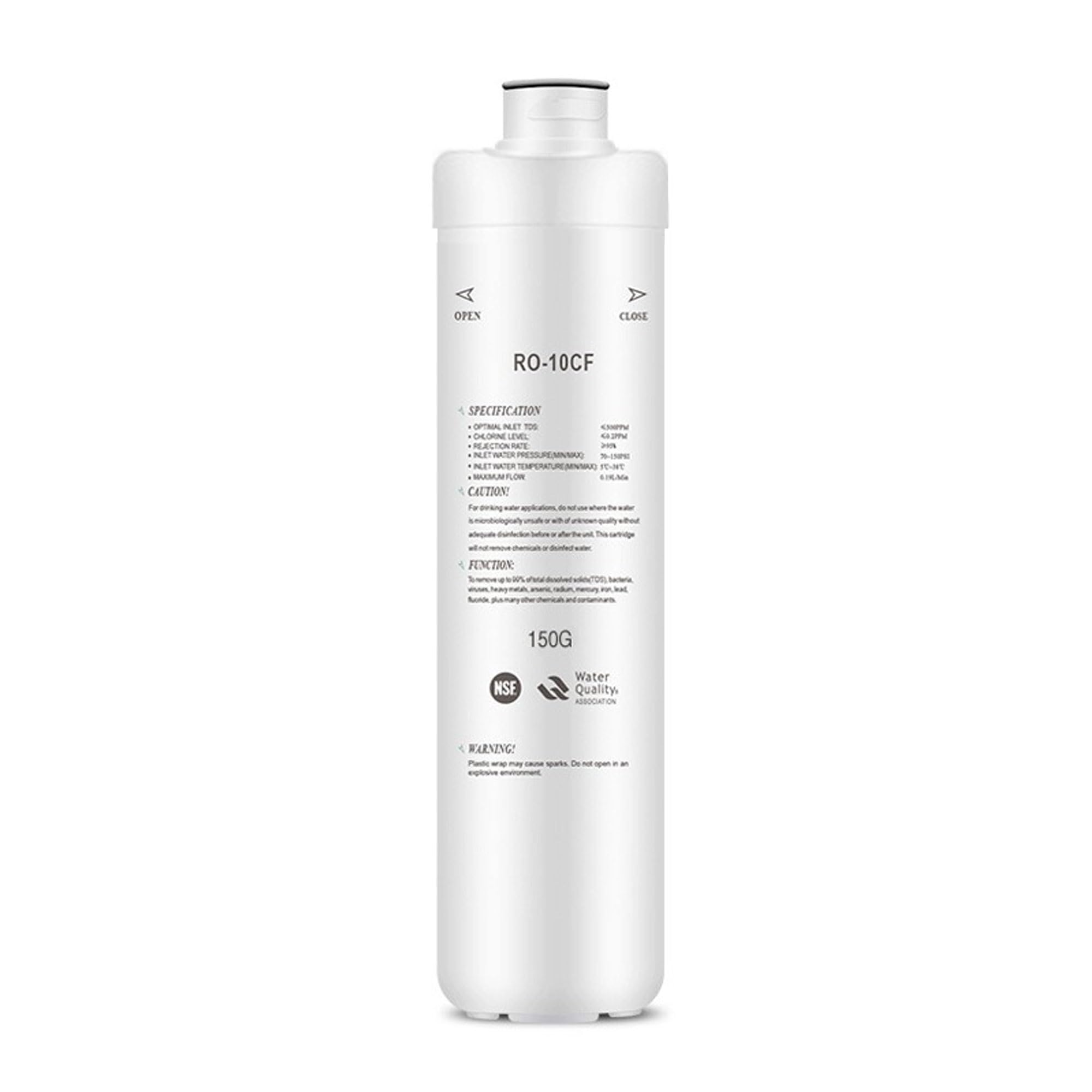 Aquavie Technology - Membrana de repuesto para sistema de ósmosis inversa (RO-10CF-150G) - 560L/día - Compatible con Osmô y Osmo Burbuja