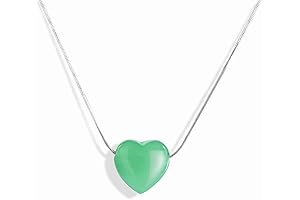 Stunning 316L Stainless Steel Necklace: A Touch of Green and Serenity