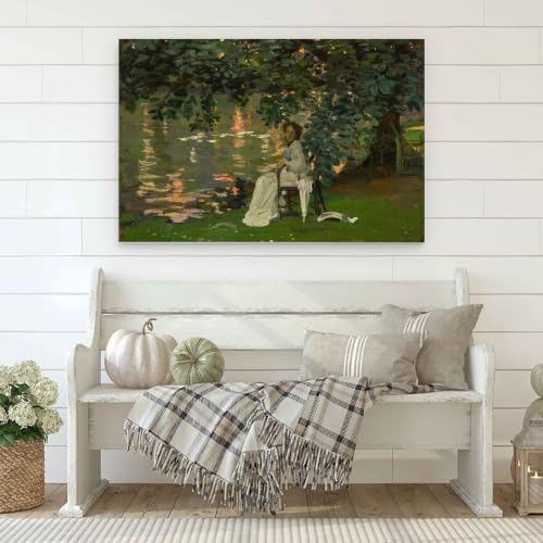 Affiche d'art John Lavery Sous les Arbres de haute précision pour décoration - 3