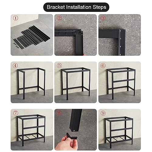 Évier utilitaire de grande capacité en acier pour garage et jardin - 7
