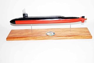 Squadron Nostalgia LLC USS Henry Jackson SSBN-730 Submarine Model,Navy,Scale Model,Mahogany,20 inch,Ohio Class