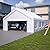 Thanaddo Carport 20'x 20' Heavy Duty Car Port with Roll-up Sidewall and Ventilated Windows with Removable Sidewalls,Portable Outdoor Garage for Car,Truck,Boat,Car Canopy,Gray Carports