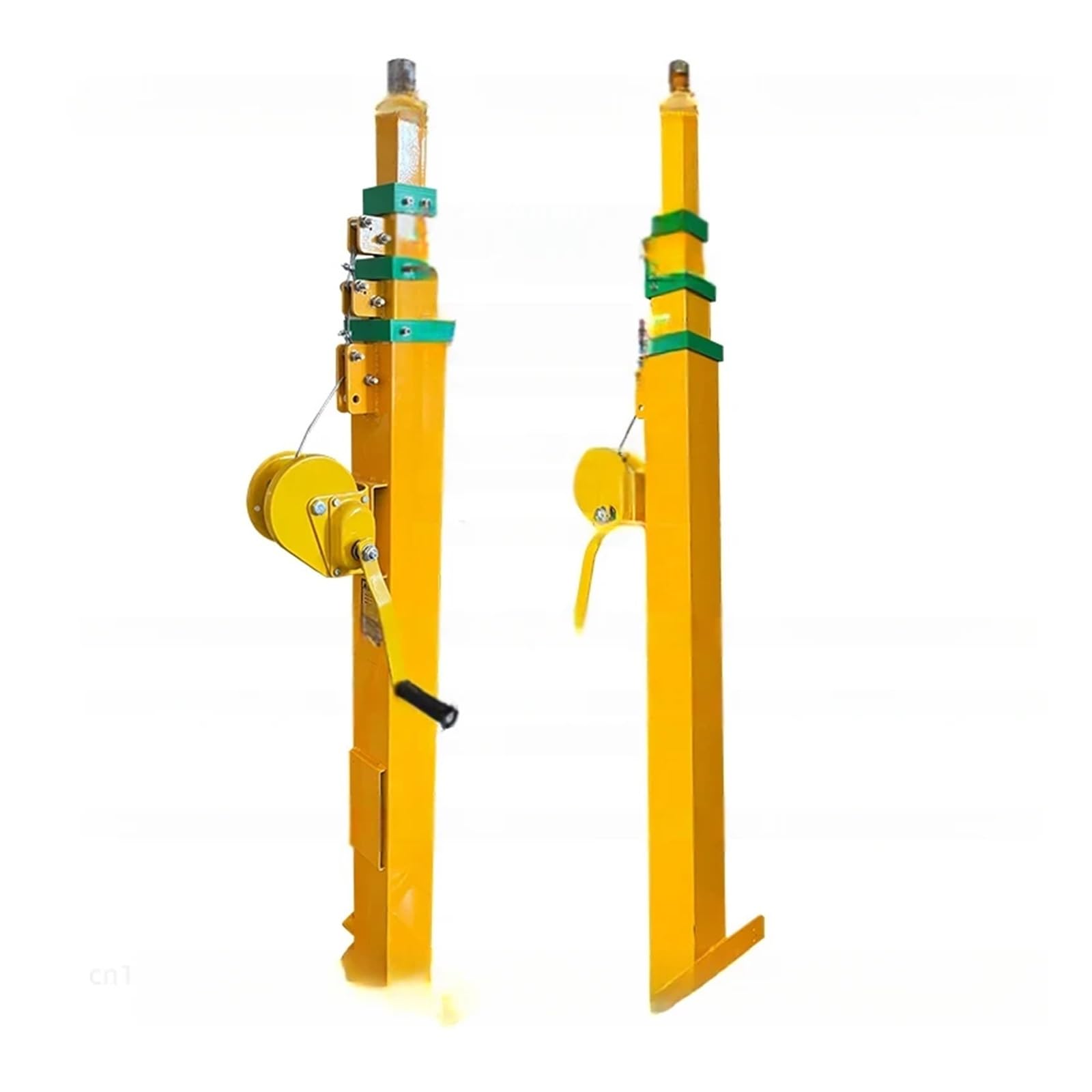 Mast 3/4/5/6/7/8/9 Meters,Hand Cranked Lifting Pole, Manual Telescopic Mechanical Winch(4M)