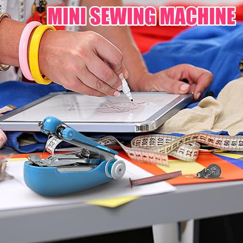 Mini-naaimachine, draagbare elektrische mini-naaimachine, draagbare naaimachine, compacte en duurzame handnaaimachine, kleine naaimachine voor kleding, gordijnen, doe-het-zelf, reizen - Image 6
