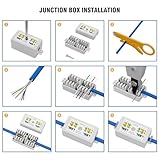 iwillink RJ45 Crimp Tool Kit - Cat6 Cat5e CAT5 Ethernet Crimping Tool Kit with 25x RJ45 Pass Through Connector and Boot, 2X Cat6 Junction Box, 2X Cat6A Coupler,1x Rj45 Crimper - Image 8