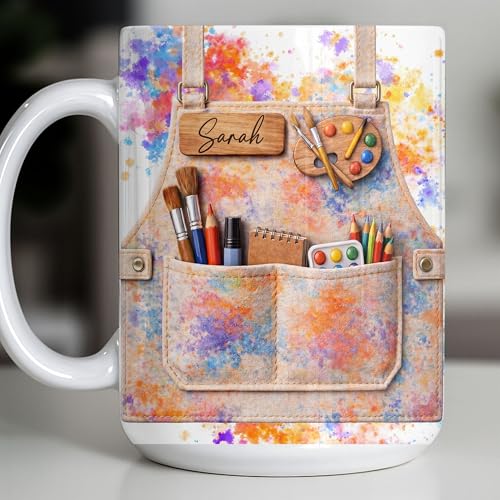 Taza personalizada para profesora con diseño elegante miniatura 6