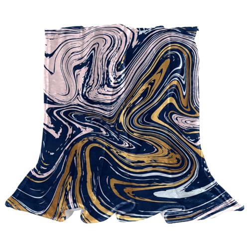 Couverture Polaire Marbré 150x100cm pour Canapé et Lit de Salon