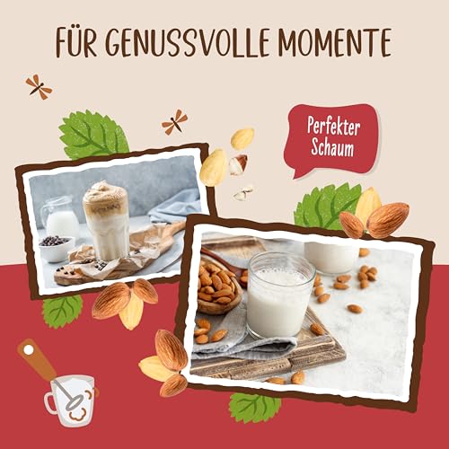 Allos Bio geröstete Mandel Drink| Milchalternative | Drink auf Pflanzenbasis | schäumbar | vegan | laktosefrei | glutenfrei | 0% Zucker | 1 Liter (6 Stück)