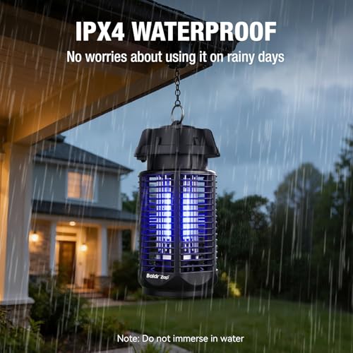 Image of BALDR Bug Zapper Outdoor Indoor, 20W Power & 4200V Instant Grid Mosquito Repellent, Coverage of 1 /2 Acre Fly Trap for Patio, Backyard, Home,2 Pack