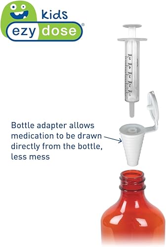 Miniatura 2 de Ezy Dose Jeringa y dispensador oral para bebés calibrado para medicina líquida 02fl oz1 TSP incluye adaptador de biberón