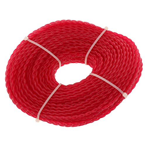 B Blesiya 3.0mm Diameter Plastic Cord Line Cutting Straw Rope Double Line String Trimmer Parts and Accessories - Twist Shape