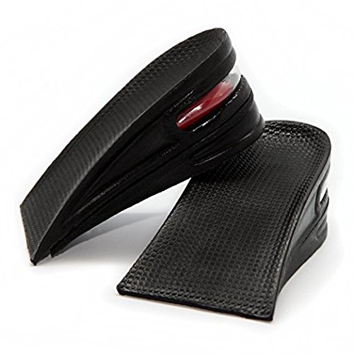 OUT OF BOX® Height Increasing Upto 4 Cm 2 Layers Shoes Insoles For Men Women (1 Pair) Leatherette 3/4 length Regular Shoe Insole (Black) (B079RH5BQQ) Amazon Price History, Amazon Price Tracker