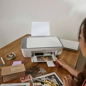 HP DeskJet 2855e Wireless All-in-One Printer Bundle with CPS & Cable