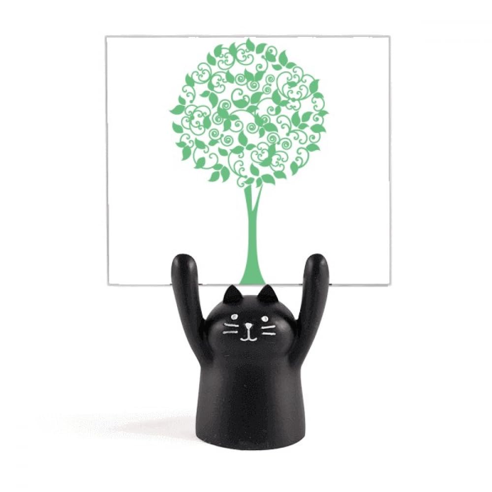 Porte-mémo chat noir mignon, idée cadeau déco pour collègue