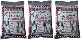 Santosh Powerful Bleaching Powder 500 Grams For Household & Kitchen Cleaning|Disinfectant to Kill Fungus,Germs,Bacteria |Floor Cleaner| |Toilet Cleaner| |Overhead Tank Cleaner| - Pack of 3
