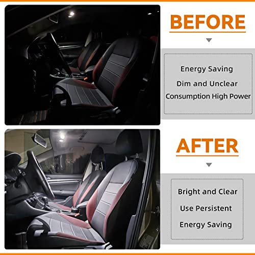 Rraslye 24Pcs Car Led Bulb Set, Led Internal Replacement Bulb, T10 31Mm 42Mm Led Combination, Universal Replacement Car Door Light, License Plate Light, Map Light #TOP4