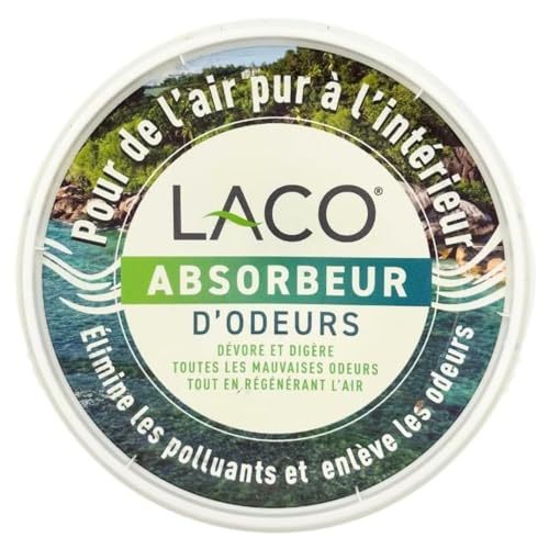Laco - Absorbeur d'Odeur en Pâte Gel, Non Toxique, Sans Parfum, Destructeur d'Odeur Neutralise...