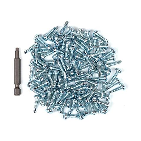 neverest® 100x Self Drilling Screws with Magnetic Bit Cover