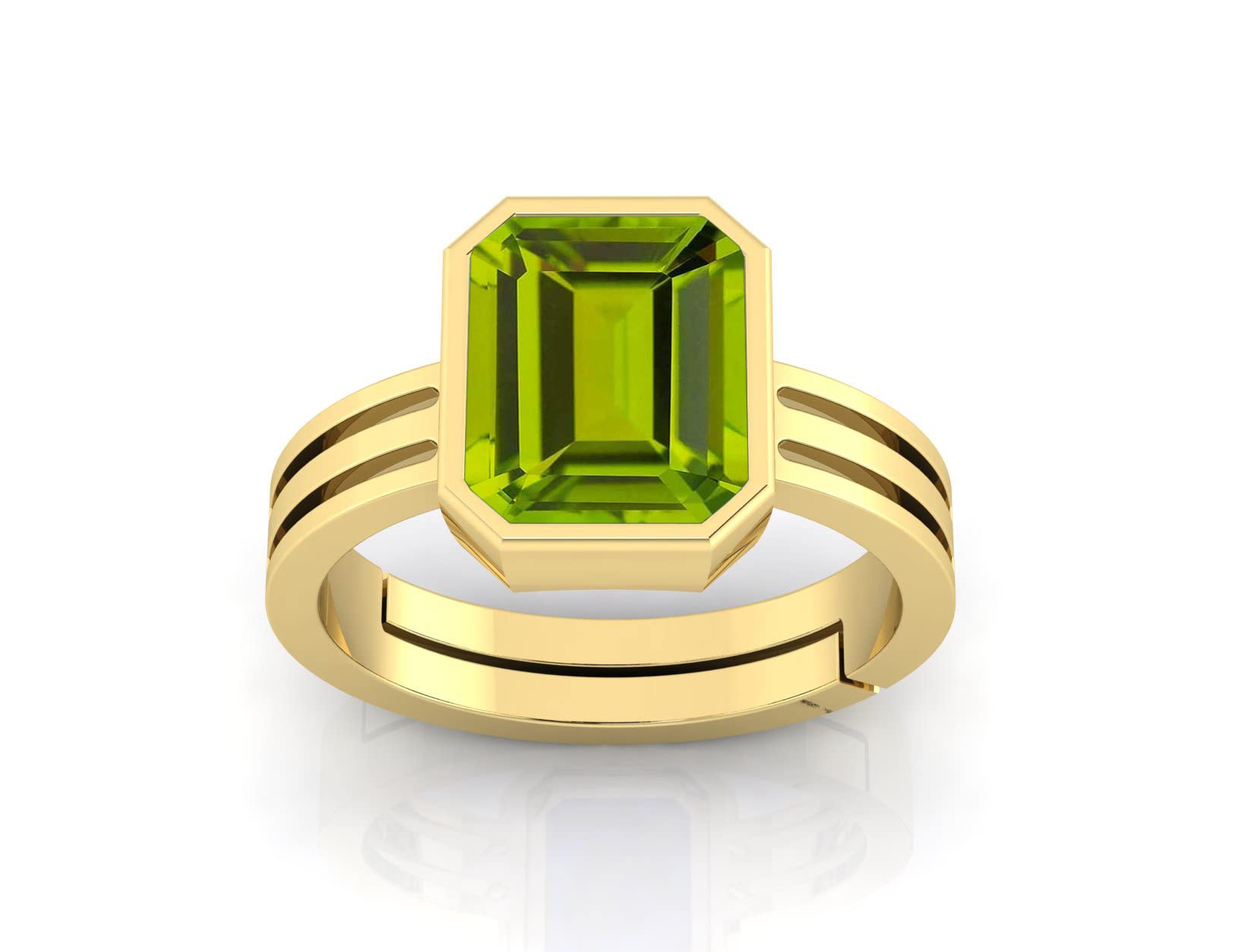 TODANI JEMS 11.25 Ratti 10.70 Carat Certified Natural Green Peridot Gemstone Adjustable Ring/Anguthi for Men and Women (B09P79CTMB) Amazon Price History, Amazon Price Tracker