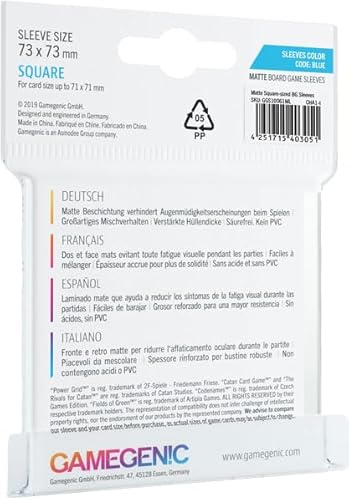 Gamegenic: Matte Square-Sized Sleeves