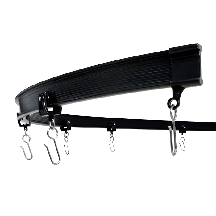 Buy KXLife Black Flexible Bendable Ceiling Curtain Rails (20 ft