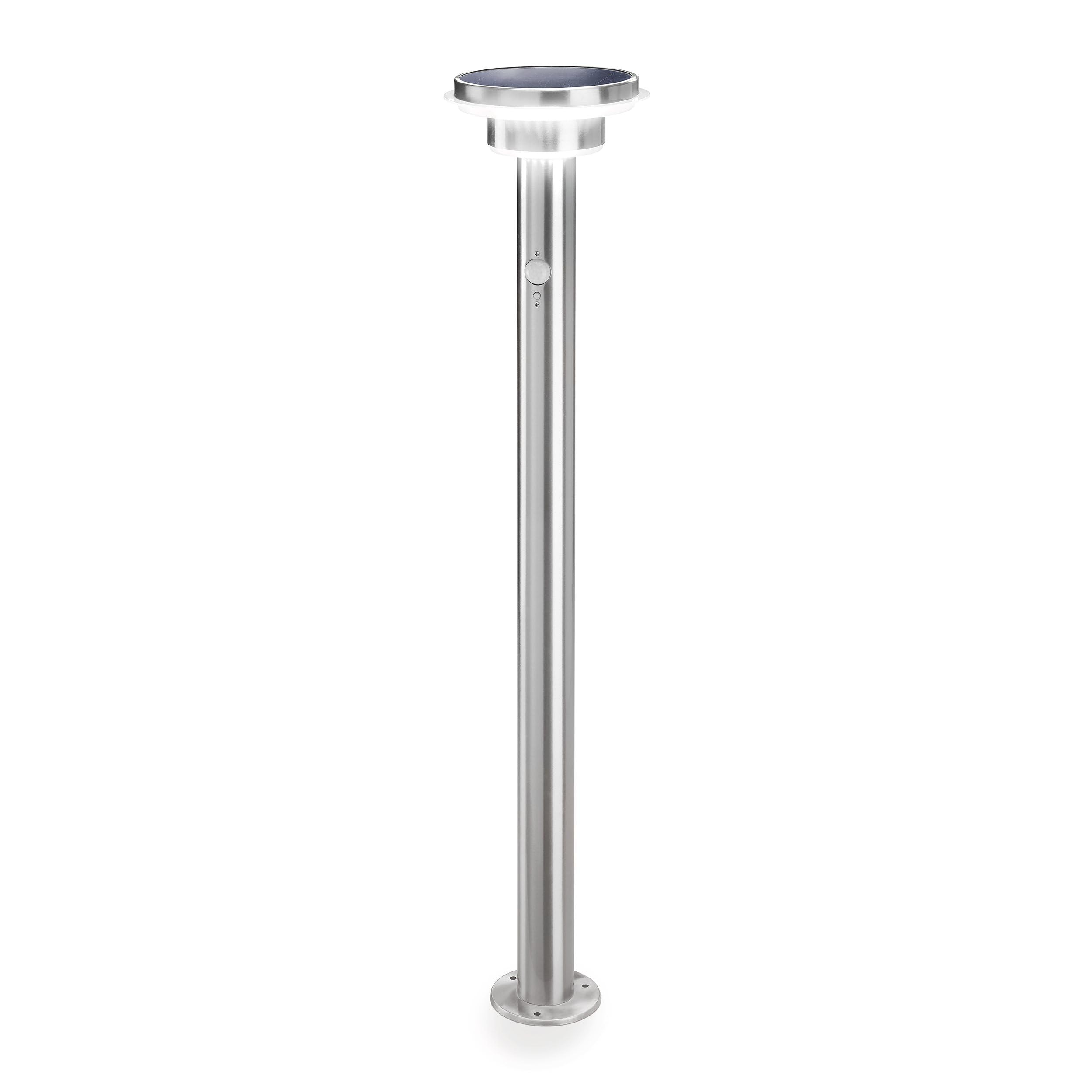 esotec Solarlampen für außen mit Bewegungsmelder, Solarleuchten Garten, Solar Wegeleuchten für außen, Gartenbeleuchtung Solar Außen H=85cm 600lm 102597