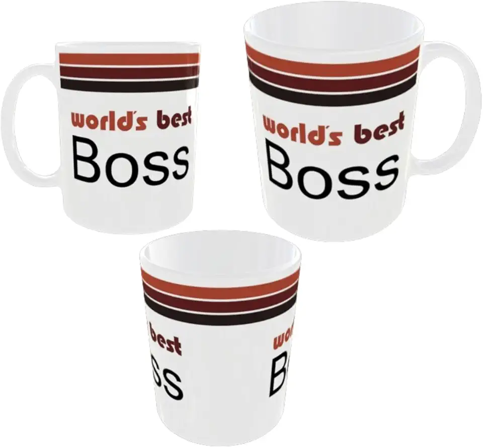 Caneca Personalizada Melhor Chefe Do Mundo World´s Best Boss