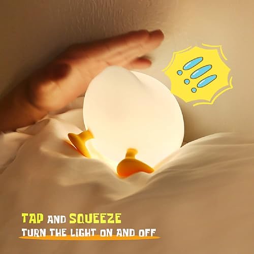 Miniatura 41 de Luces nocturnas Kawaii de hongos para niños, guardería de bebé, bonita lámpara de silicona recargable por USB, luz portátil con temporizador