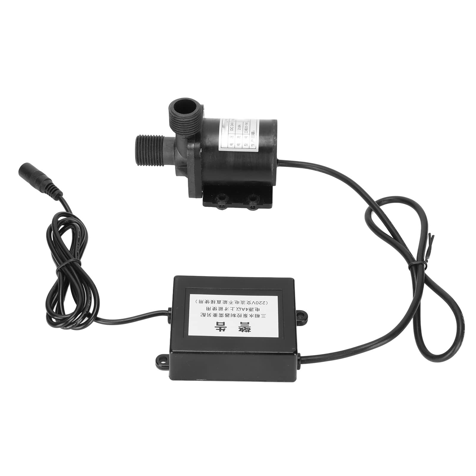 Zerodis Pompa Sommergibile Impermeabile DC 24V con Motore Brushless per Acquario, IP68, con Protezione da Sovraccarico per Albero in Ceramica, per Fontane D'acquario