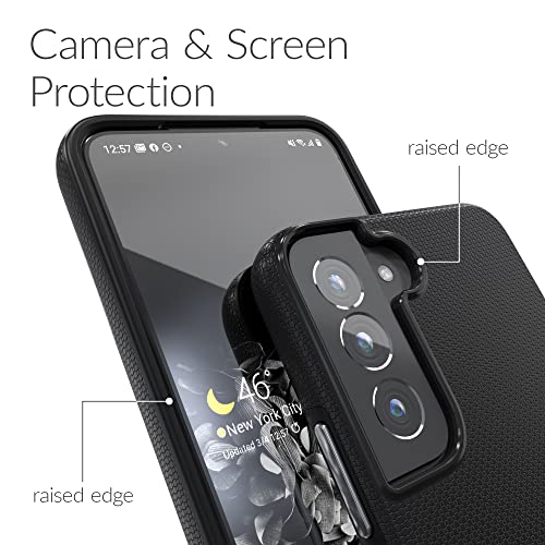 Image of Crave Dual Guard for Samsung Galaxy S22 Case, Shockproof Protection Dual Layer Case for Samsung Galaxy S22 5G - Black
