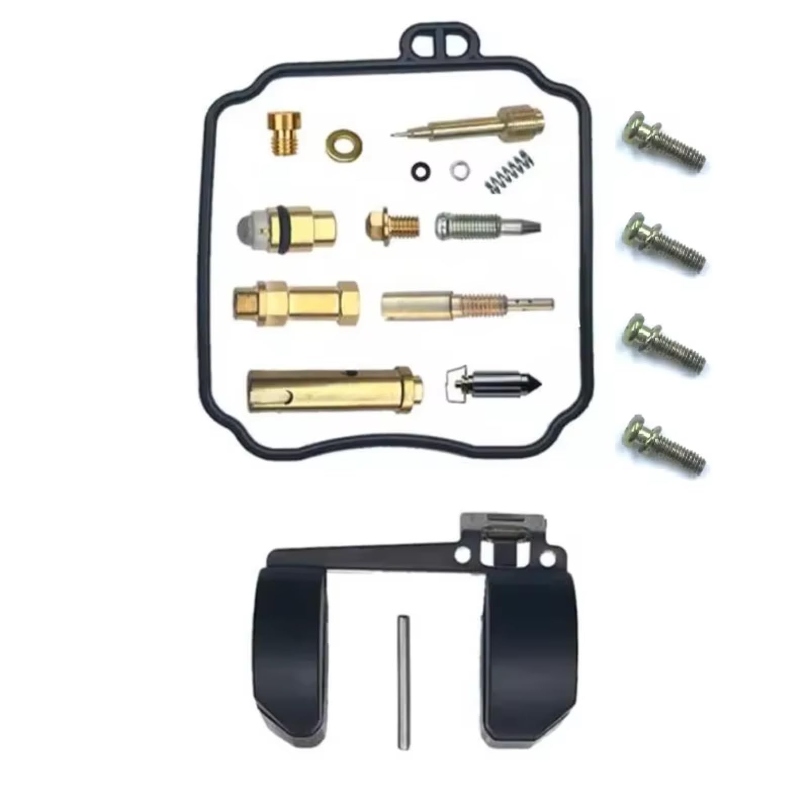 Kit Reconstrucción Carburador Motocicleta para Suzuki VL 250 para Intruder VL250 Junta De Válvula De Aguja De Diafragma De Émbolo Flotante Kit de ReconstruccióN Carburador(Set 2)