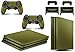 giZmoZ n gadgetZ Étiquette autocollante Metallic Or pour Console GNG PS4 Pro + 2 Kits pour manettes
