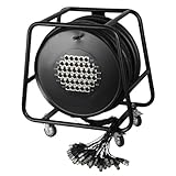digital stagebox dante Hochwertige Konstruktion Adam Hall K 40 C 50 D 32/8er Multicore-Kabel mit Stagebox (Kabeltrommel, 50 m)