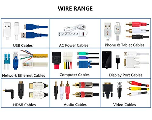 Mr-Label® Inkjet & Laser Printer Support Waterproof Cable Label - Letter Sheet - Self-Adhesive & Durable - With Print Tool (20 Sheets, 600 Labels, White) #TOP4