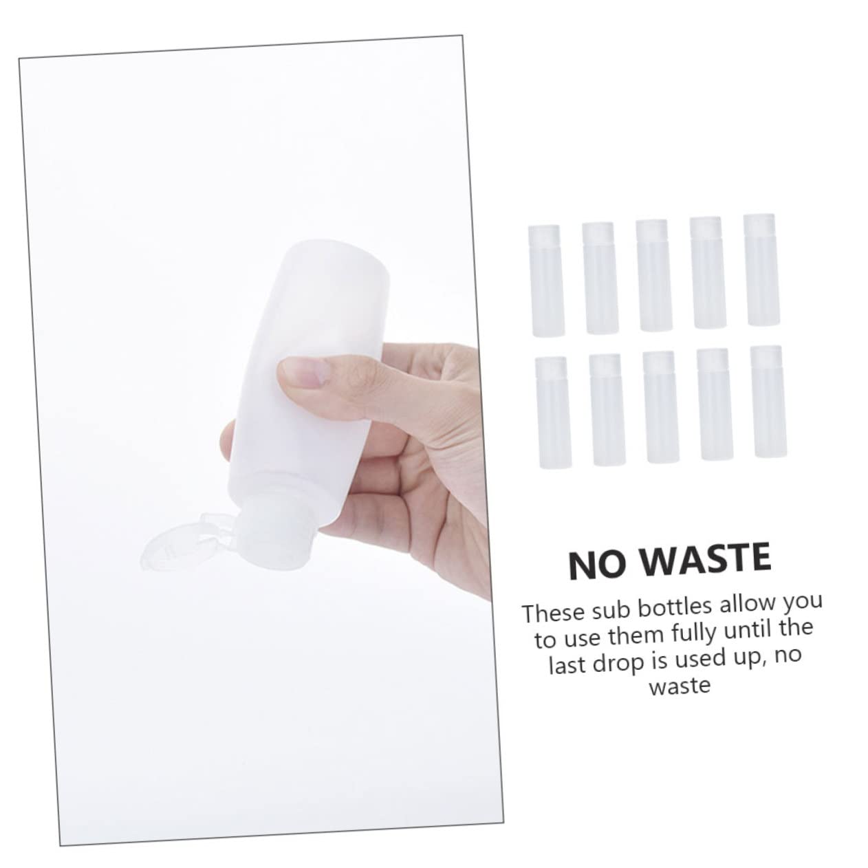 Baluue 3sets Reise Shampoo Flasche Tops Set Auslaufsicher Lotion Dispenser Große Flaschen 10 Stücke * 3