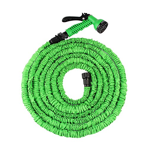 Preisvergleich Produktbild Tacklife FlexiSchlauch - flexibler Gartenschlauch Ausgedehnt Schlauch bis zum 15m flexibel dehnbar, Grün