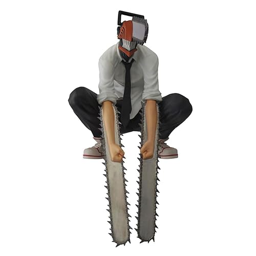 Chainsaw Man Statue, Anime Figure Model, Cake Birthday Decoration Anime Theme Doll Figure, Suitable for Movie Fans of All Ages (Chainsaw Man Statue)