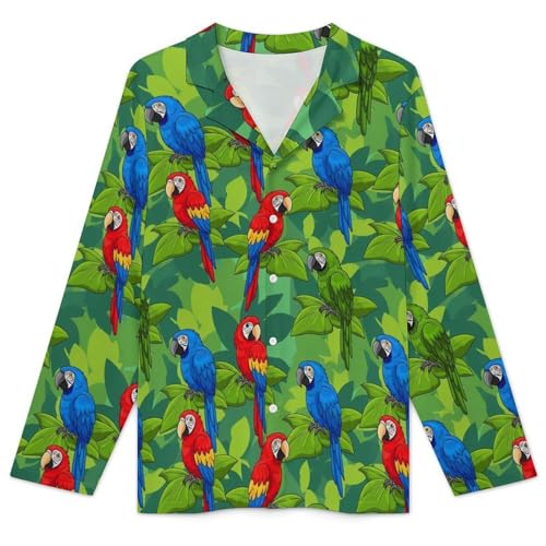 Mens Soft Pajama Set, Long Sleeve Lounge Pjs Button Down Lightweight and Cozy Sleepwear3