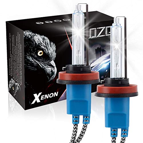 DZG H11 H8 H9 HID Bombillas de xenón Juego de reemplazo de Luces Delanteras 35w Lámpara 6000K Coche Blanco 2 Piezas