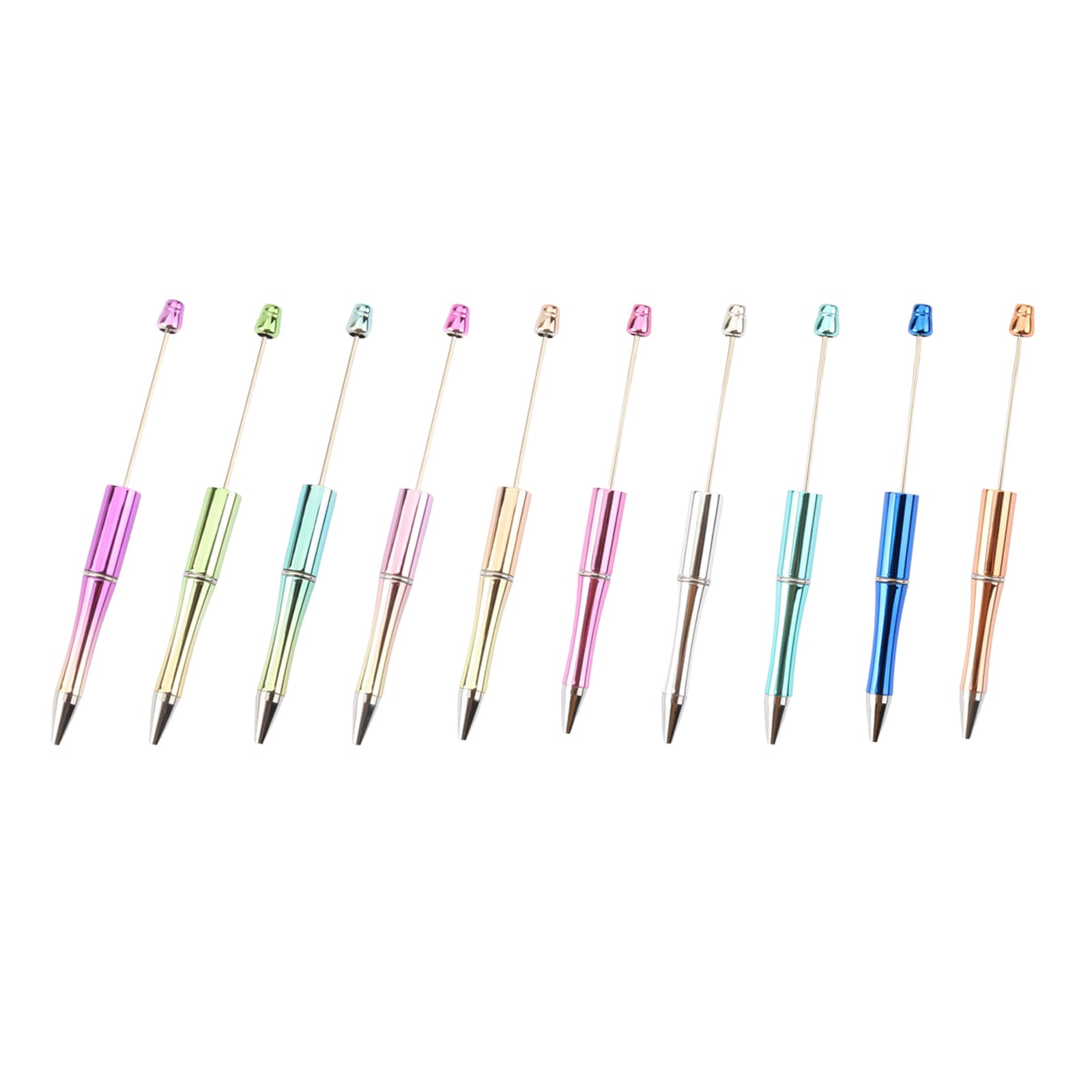 5Pcs Bead Ballpoint Pens Retractable Ballpoint Pen Funny Decompression Pen Toy Office Writing Supplies Gift for Kid Beadable — view 6